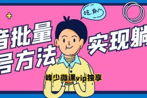 抖音批量养号方法，实现躺赚