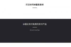 冰蓝云支付系统 可对接官方接口/易支付/码支付 | 免签约做支付接口